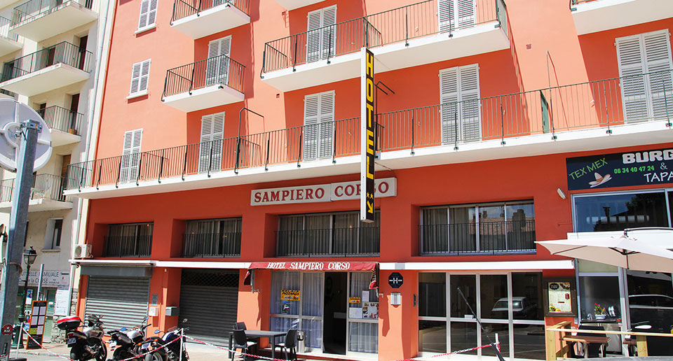 The outiside of the hotel sampiero corso Picture of the outside of the hotel sampiero corso corte