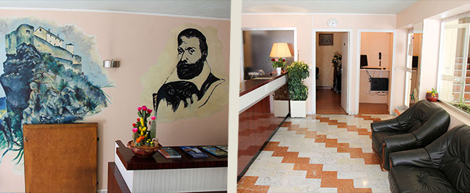 Reception de l'hotel sampiero corso Photo de la réception de l'hotel sampiero corso